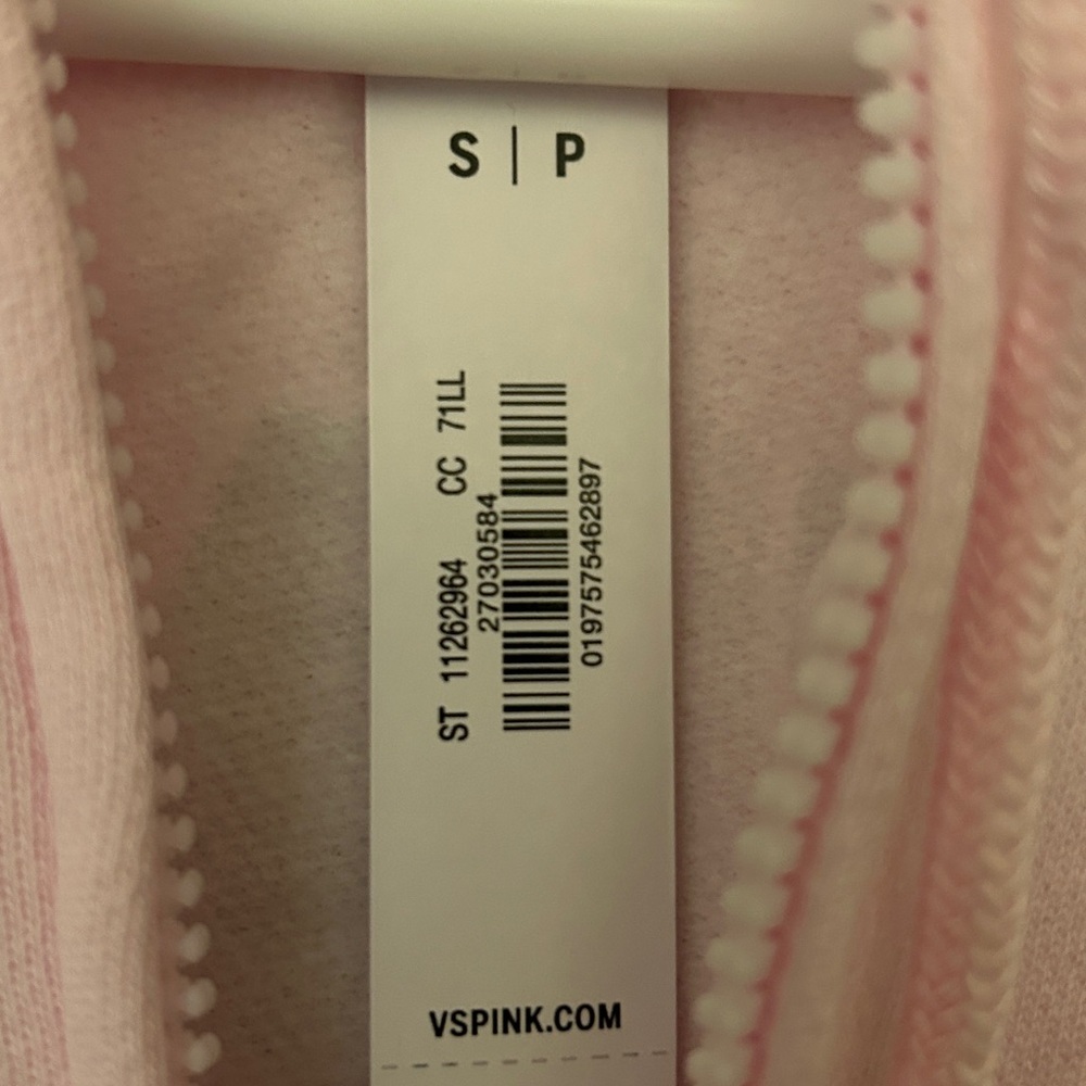 PINK Victoria's Secret Light Pink Zip-Up Hoodie with Butterfly design - Picture 7 of 7